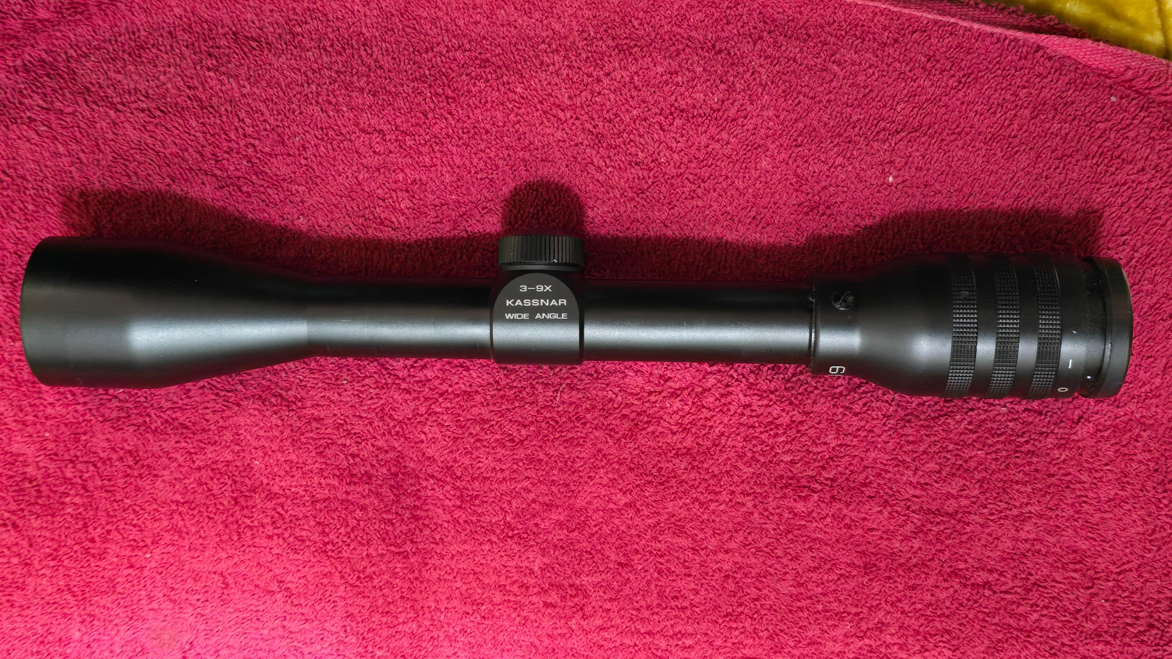 Photo of KASSNAR 3-9X40 WIDE VIEW VINTAGE RIFLE SCOPE