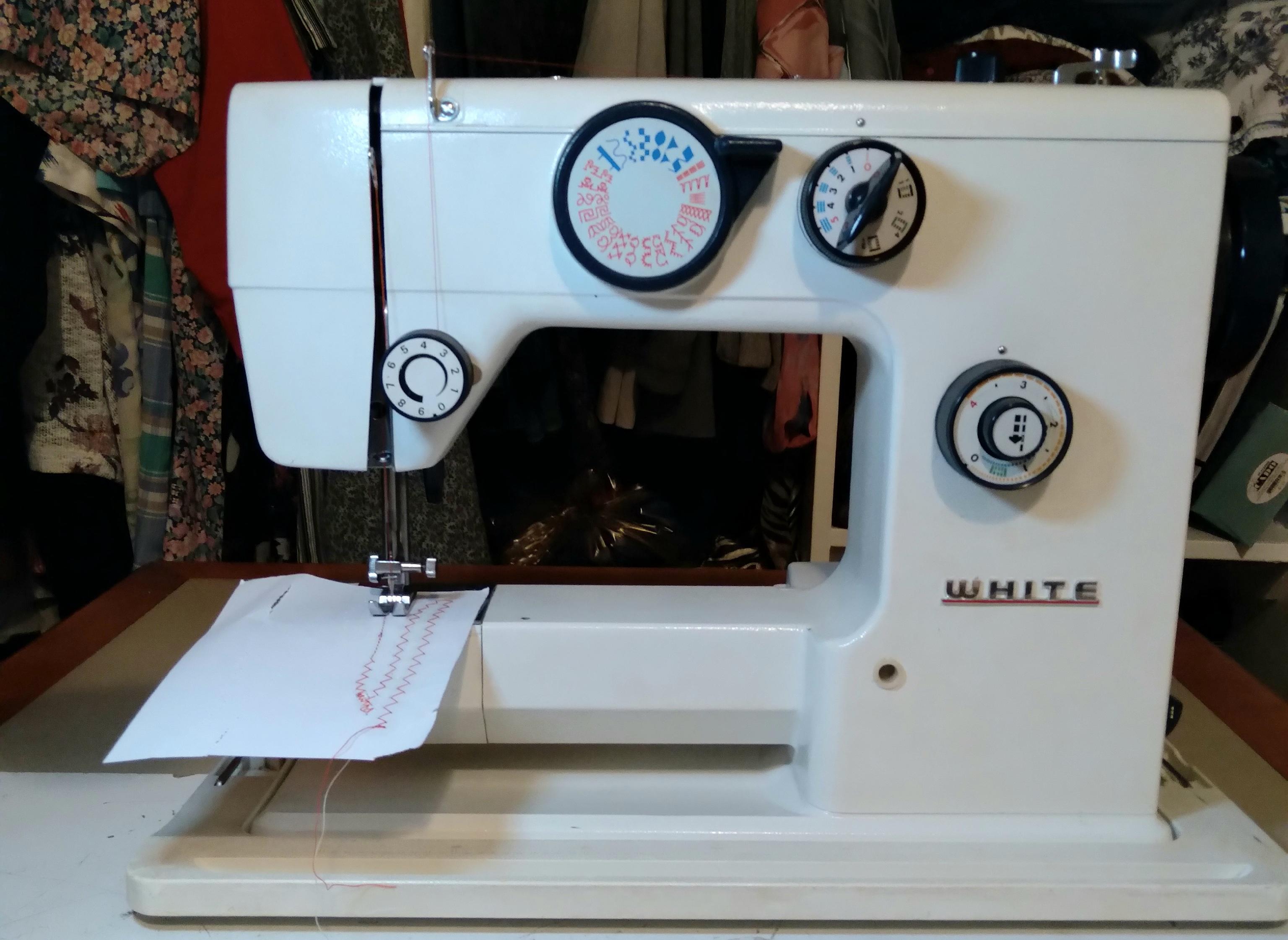 Photo of White Sewing machine, newly reconditioned