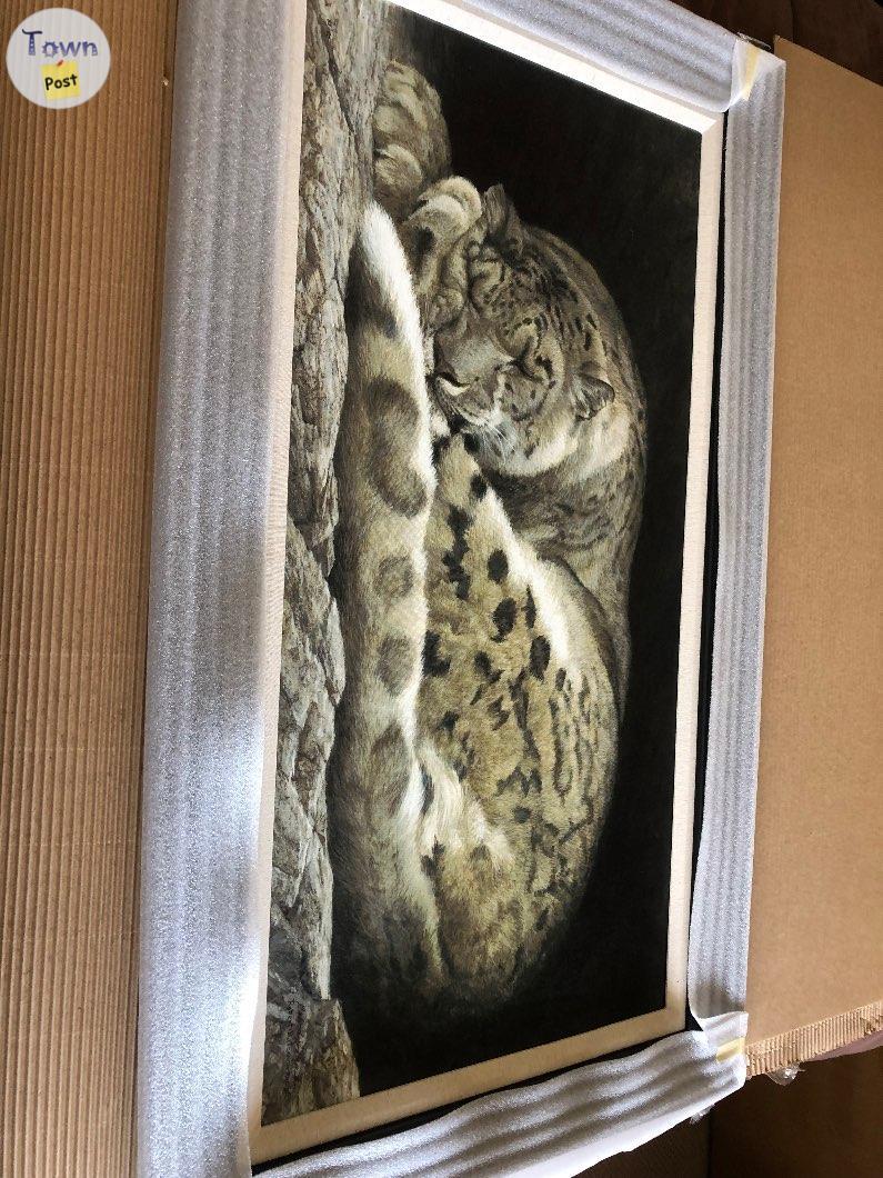 Photo of Robert Bateman-Sleeping Snow Leopard 