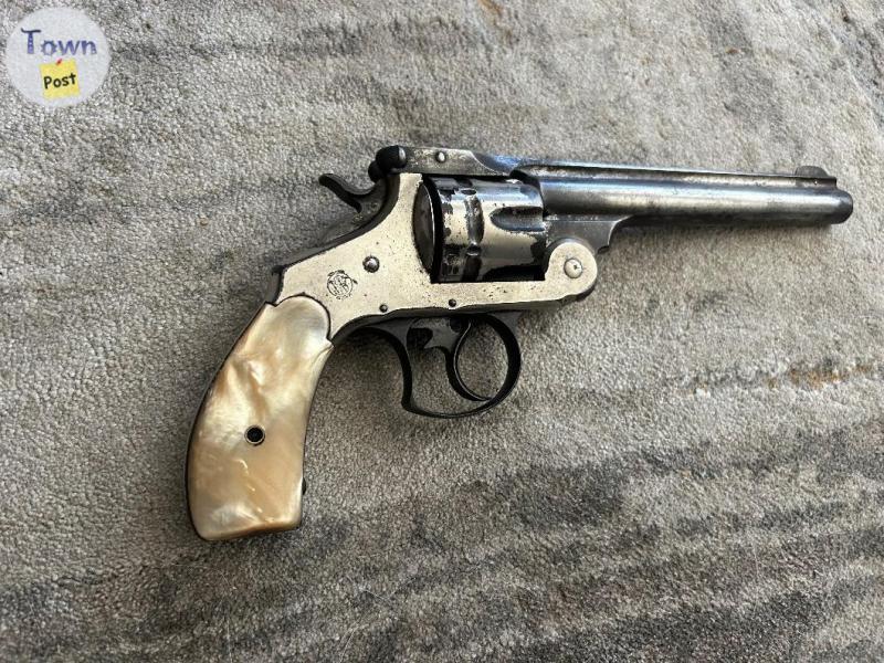 Photo of Antique Smith and Wesson revolver,