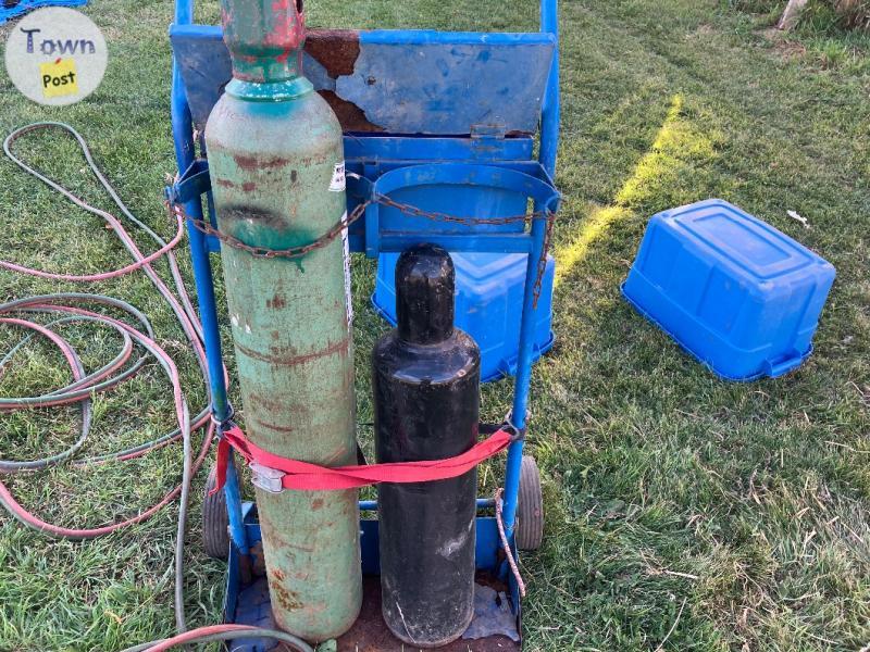 Photo of Oxygen and acetylene bottles etc