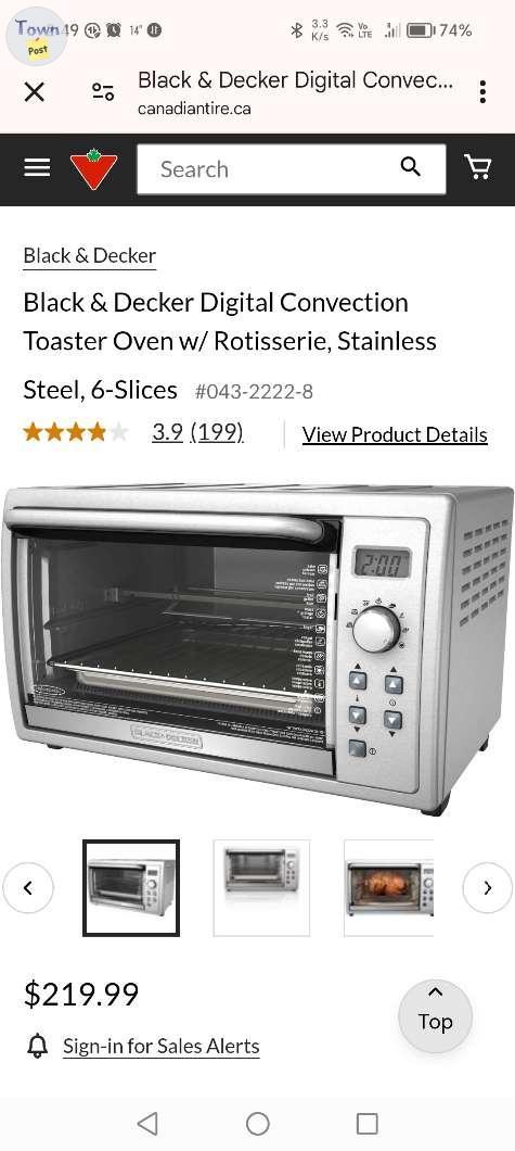 Photo of Black and decker Digital Covection Toater Oven With Rotisserie 